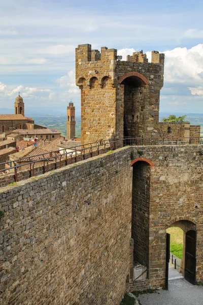 Μονταλτσίνο Φρούριο Στη Val Orcia Τοσκάνη Ιταλία Φρούριο Χτίστηκε 1361 — Φωτογραφία Αρχείου
