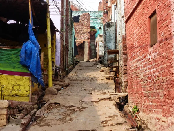 Narrow Street Fatehpur Sikri Uttar Pradesh India City Founded 1569 — Stock Photo, Image