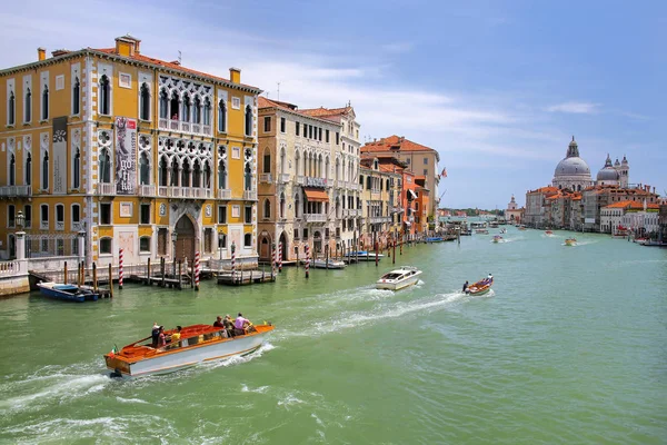 Venecia Italia Junio Gran Canal Basílica Santa Maria Della Salute — Foto de Stock