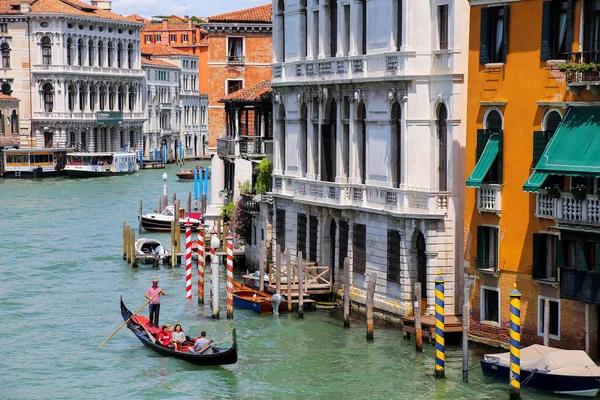 Venice Olaszország Június Házak Grand Canal Mentén 2015 Június Velencében — Stock Fotó