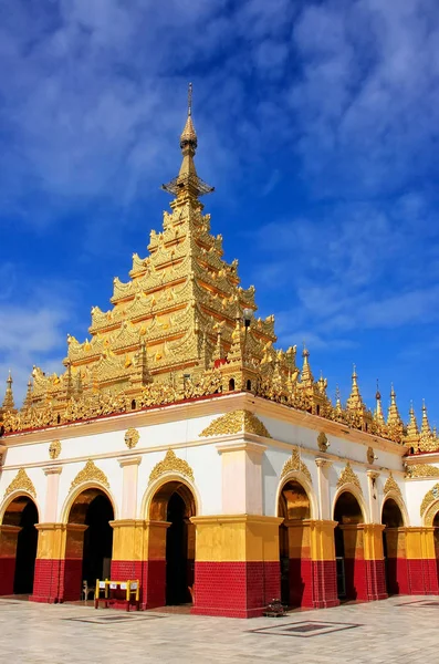 Pagode Mahamuni Par Jour Ciel Bleu Mandalay Myanmar Pagode Mahamuni — Photo