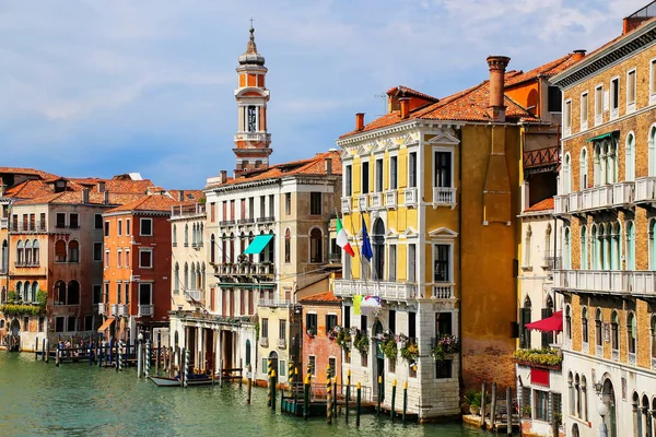 Coloridos Edificios Largo Del Gran Canal Venecia Italia Venecia Está — Foto de Stock