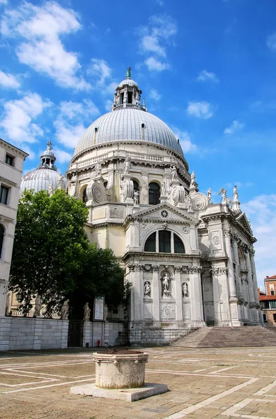 Basilica Santa Maria Della Salute Punta Della Dogana Wenecji Włochy — Zdjęcie stockowe