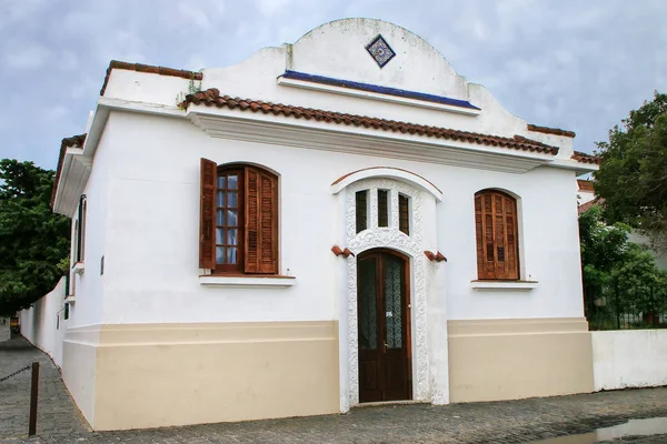 Casa Coloniale Bianca Nel Centro Storico Colonia Del Sacramento Uruguay — Foto Stock