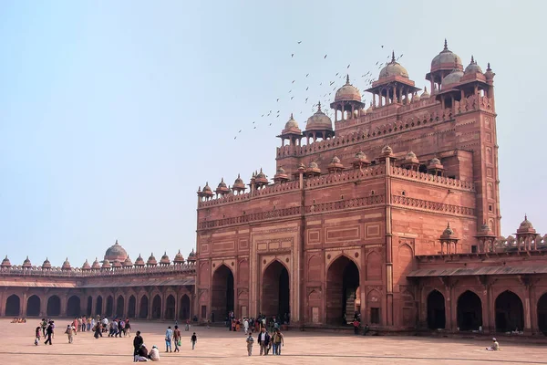 Fatehpur Sikri Inde Janvier Buland Darwasa Victory Gate Partir Cour — Photo