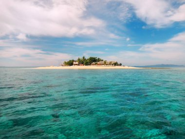 Small South Sea Island in Mamanuca Island group, Fiji. This group consists of about 20 islands. clipart