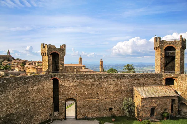 Fortaleza Montalcino Val Orcia Toscana Italia Fortaleza Fue Construida 1361 — Foto de Stock