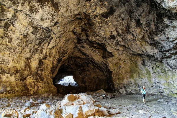 Indische Tunnel Grot Kraters Van Maan Nationaal Monument Idaho Verenigde — Stockfoto