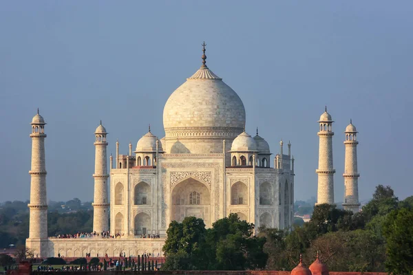View Taj Mahal Agra Uttar Pradesh India Build 1632 Emperor — Stock Photo, Image