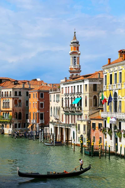 Színes Épületek Grand Canal Mentén Velencében Olaszországban Velence Egy 117 — Stock Fotó