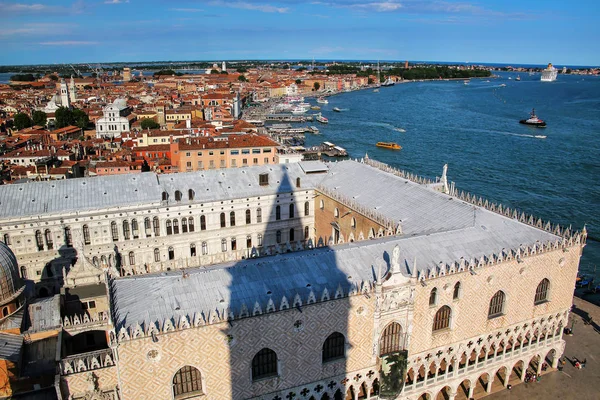Utsikt Över Palazzo Ducale Och Canal Grande Från Markuskyrkan Venedig — Stockfoto