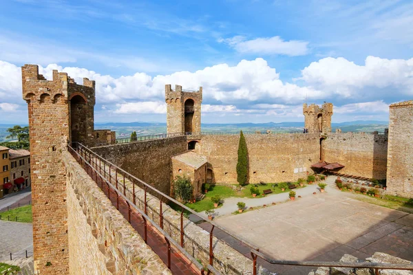 Gården Montalcino Fästning Val Orcia Toscana Italien Fästningen Byggdes 1361 — Stockfoto