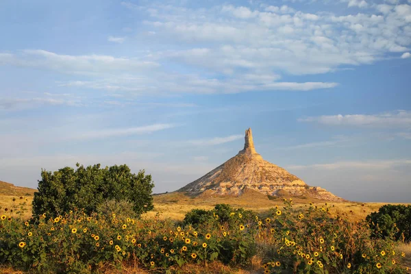 Kaminfelsen Nationale Historische Stätte Westnebraska Usa Der Gipfel Des Kaminfelsens — Stockfoto