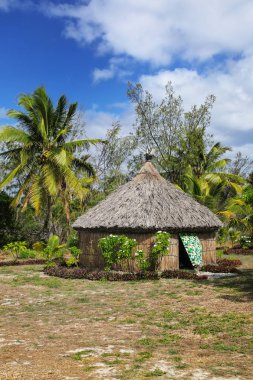 Ouvea Island, sadakat Adaları, Yeni Kaledonya geleneksel Kanak ev. Kanak çoğu Yeni Kaledonya yerli Melanesian sakinleri.
