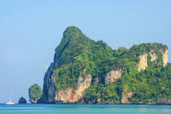 Limestone cliffs of Phi Phi Don Island, Krabi Province, Thailand. Koh Phi Phi Don is part of a marine national park.
