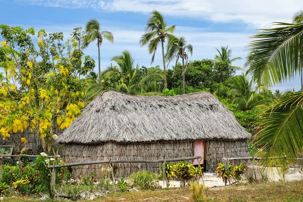 Maison Kanak Traditionnelle Sur Île Ouvea Îles Loyauté Nouvelle Calédonie — Photo