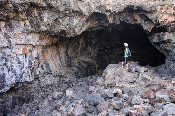 Indian Tunnel Cave Craters Moon National Monument Idaho États Unis — Photo