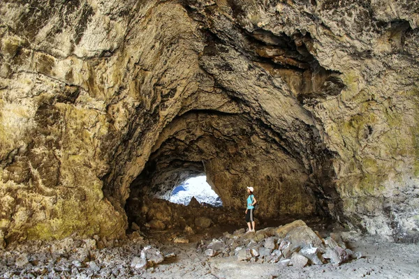 Indian Tunnel Cave Craters Moon National Monument Idaho États Unis — Photo