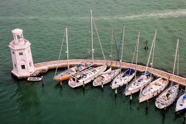 Segelboot Marina Auf Der Insel San Giorgio Maggiore Venedig Italien — Stockfoto