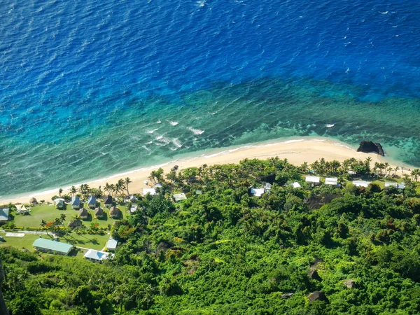 Vista Costa Isla Wayasewa Desde Volcán Vatuvula Islas Yasawa Fiyi — Foto de Stock