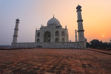 Taj mahal, gündoğumu, agra, uttar pradesh, Hindistan