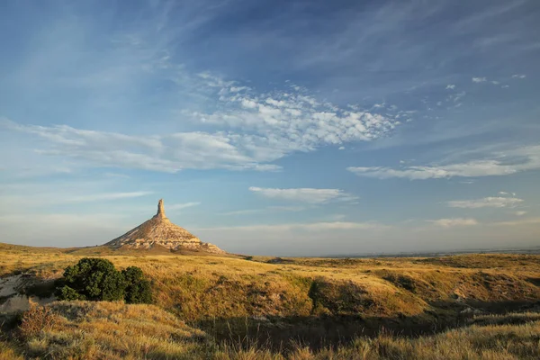 Komín Rock národní historické místo, západní Nebraska, USA — Stock fotografie