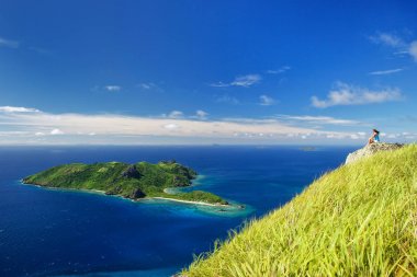 View of Kuata Island from Vatuvula Volcano on Wayaseva Island, Y clipart