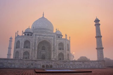 Taj mahal, gündoğumu, agra, uttar pradesh, Hindistan