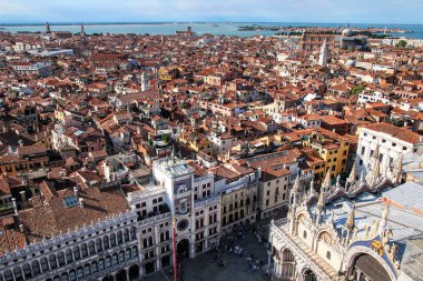 Venedik St Mark's Campanile, İtalya'dan görünüm