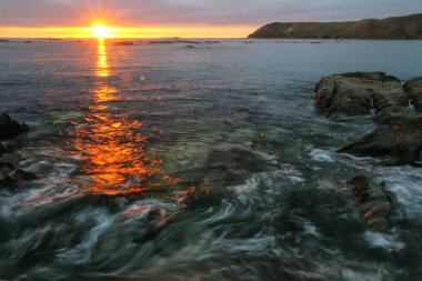 Kaikoura Yarımadası 'nda gündoğumu, Güney Adası, Yeni Zelanda