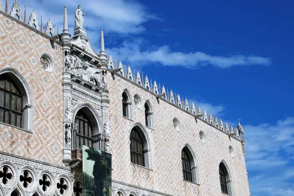 Zamknij Widok Palazzo Ducale Piazza San Marco Wenecji Włochy Pałac — Zdjęcie stockowe