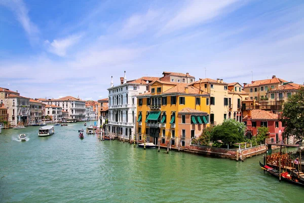 Casas Largo Del Gran Canal Venecia Italia Venecia Está Situada — Foto de Stock