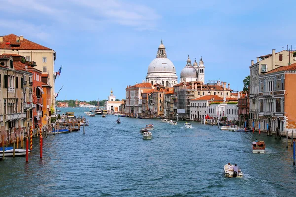 Vista Del Gran Canal Basílica Santa Maria Della Salute Venecia — Foto de Stock