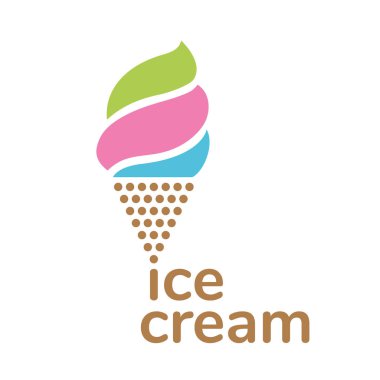 dondurma vektör simgesi