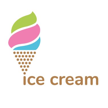 dondurma vektör simgesi