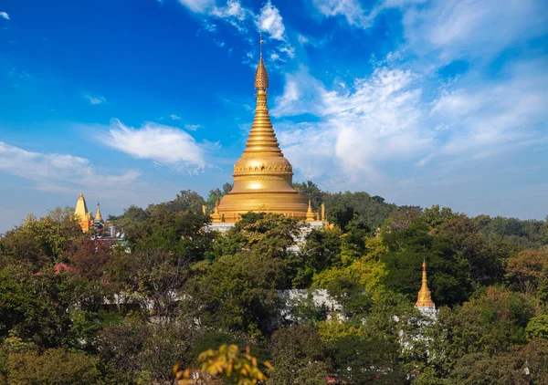 Vista Sagaing Hill Myanmar — Foto Stock