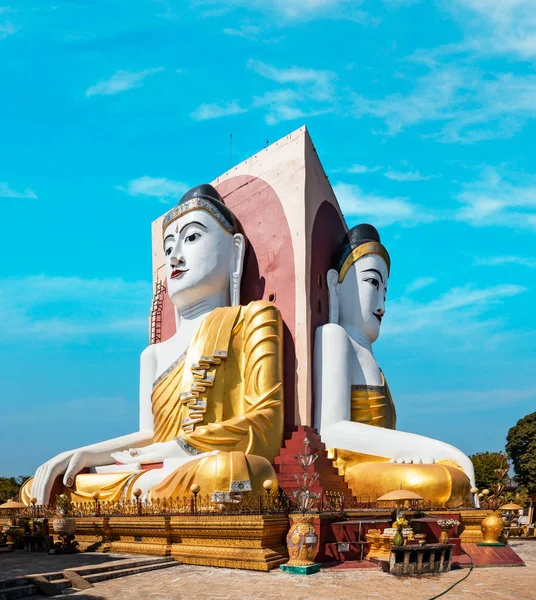 Bouddha Quatre Visages Dans Pagode Kyaikpun Bago Myanmar — Photo