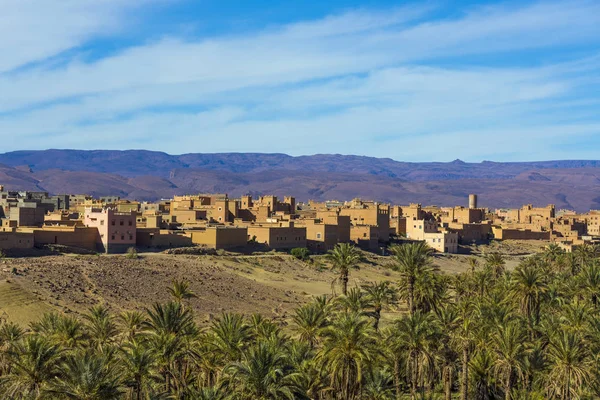 Pequena Cidade Região Dades Gorges Atla Montanha Marrocos — Fotografia de Stock