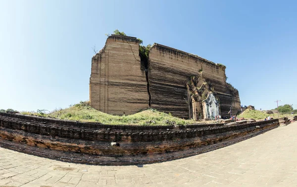 Mingun Myanmar Prosince 2016 Mingun Pahtodawgyi Chrám Mingun Monumentální Nedokončená — Stock fotografie