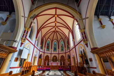 Yangon, Myanmar - 26. Aralık 2016: Yangon, Myanmar 'daki Saint Mary Katedrali.