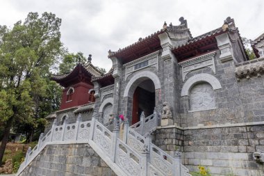 Denfeng, Çin - 29 Temmuz 2017: Denfeng, Çin 'deki Şaolin Tapınağı