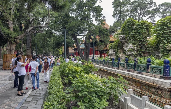 Пекін Китай Липня 2017 Люди Відвідують Заборонене Місто Був Китайський — стокове фото