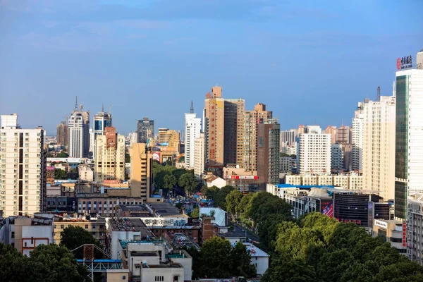 Luoyang Čína Června 2017 Moderní Bytové Domy Nové Čtvrti Města — Stock fotografie