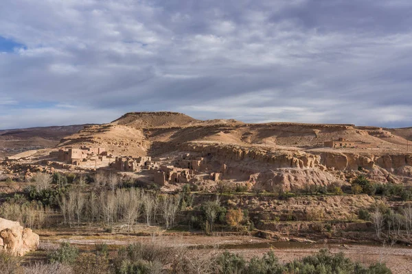 Petite Ville Région Dades Gorges Dans Montagne Atla Maroc — Photo