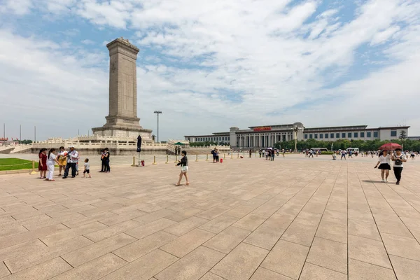 Etre Chine Juillet 2017 Place Tiananmen Une Place Ville Dans — Photo