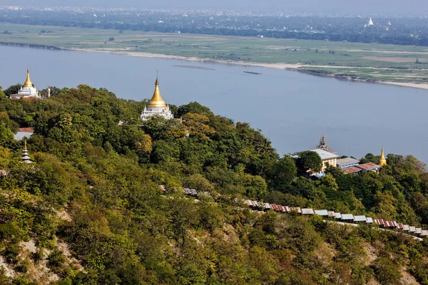 Monastero Buddista Sagaing Myanmar — Foto Stock