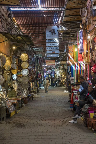 Marrakech Marruecos Junio 2013 Calle Del Mercado Centro Marrakech Marruecos — Foto de Stock