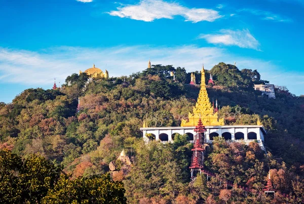 Vista Sagaing Hill Myanmar — Foto Stock