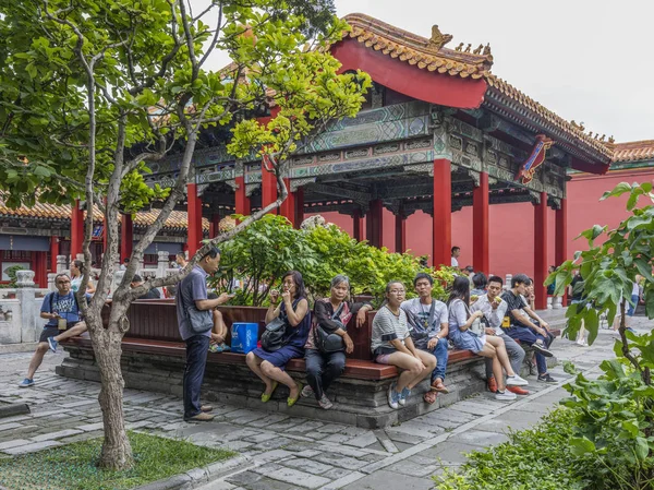Peking China Juli 2017 Die Menschen Besuchen Die Verbotene Stadt — Stockfoto