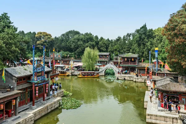 Peking Kína Július 2017 Suzhou Street Part Summer Palace 1998 — Stock Fotó